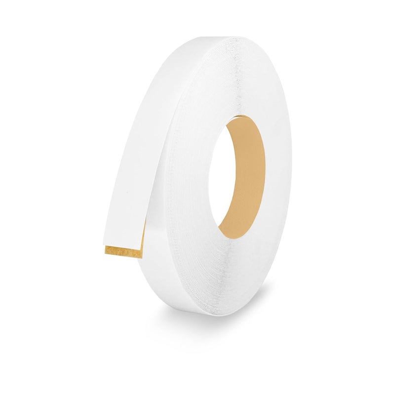 LEAFLEX White PVC 1 inch x 50 ft Edge Banding Peel and Stick Strong Adhesive Edging Trim Flexible and Durable Veneer for Wood Cabinate Laminate Shelf Restoration - Image 1